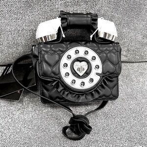 GORGEOUS RHINESTONE CROSS BODY/ HAND BAG with working Bluetooth handset.